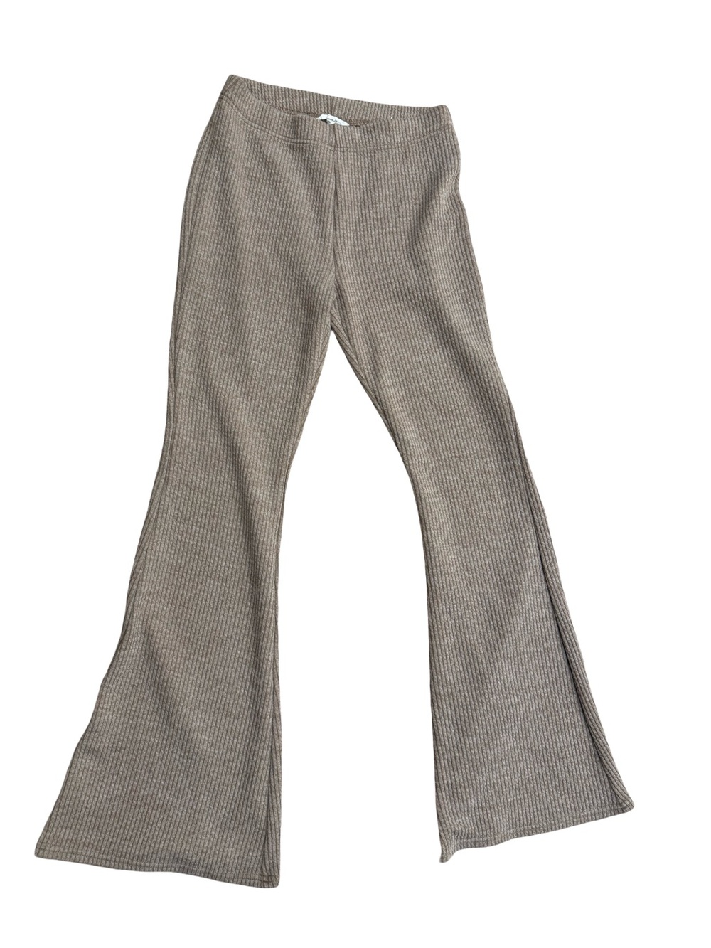 American Eagle Outfitters Ribbed Flare Lounge pants- Taupe